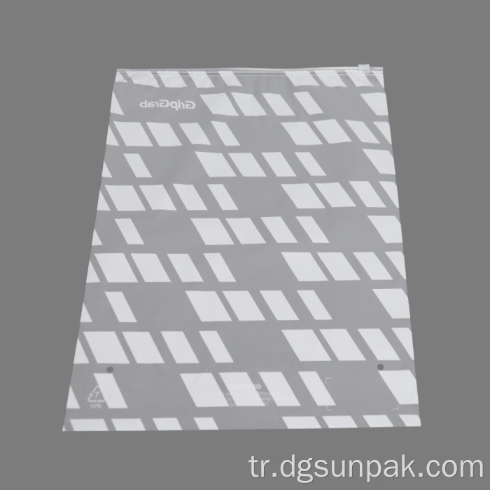 Giyim paketi buzlu biyolojik olarak parçalanabilir fermuar torbası